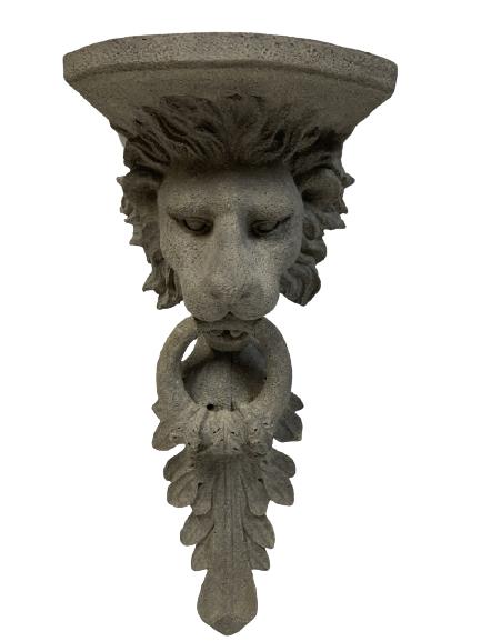 VINTAGE BOMBAY LION HEAD WALL SCONCE 16" (1 of 5)