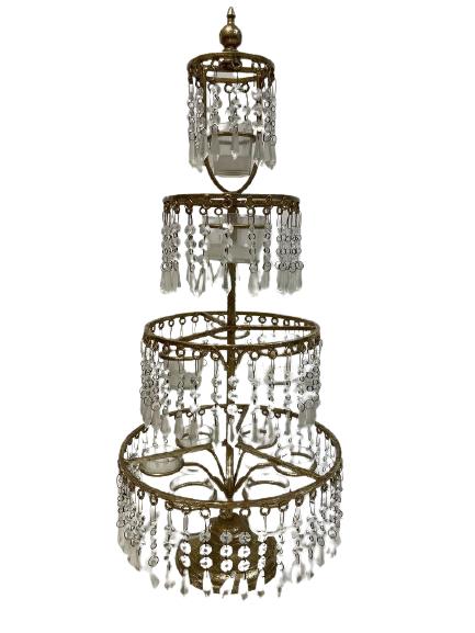 DECO STYLE 4 TIER CANDLE HOLDER CENTERPIECE (1 of 4)