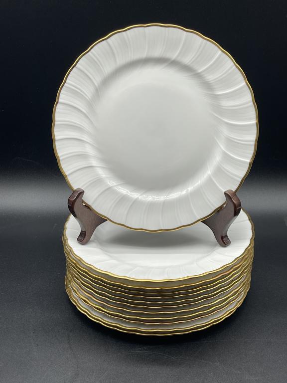 12 BERNADAUD LIMOGES "VERLAINE" SALAD PLATES (1 of 4)
