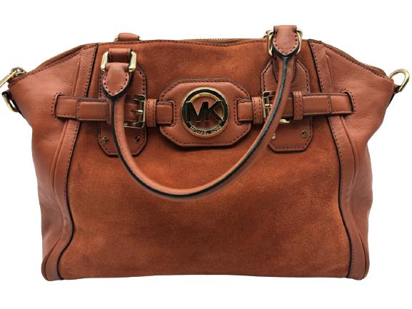MICHAEL KORS GOLD LEATHER HANDBAG (1 of 8)