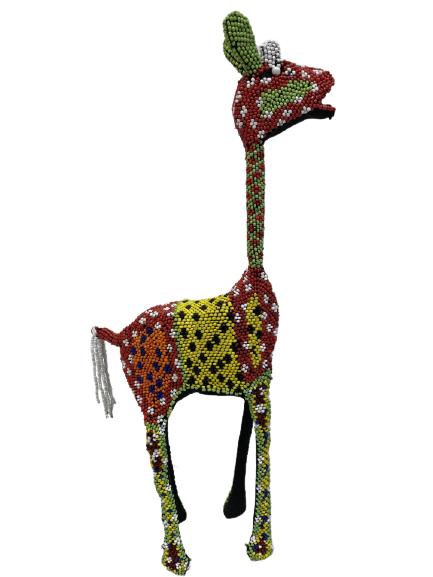 VINTAGE BEADED GIRAFFE FIGURINE 17" (1 of 6)