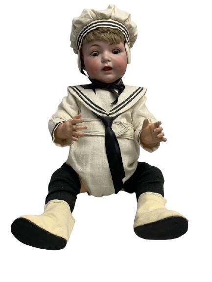 SIMON & HALBIG GERMAY ANTIQUE SAILOR BOY DOLL 122 (1 of 3)