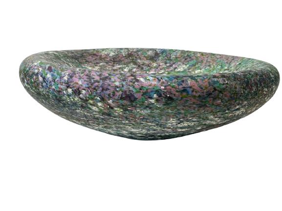 MONUMENTAL VINTAGE MURANO ART GLASS BOWL 19" (1 of 6)