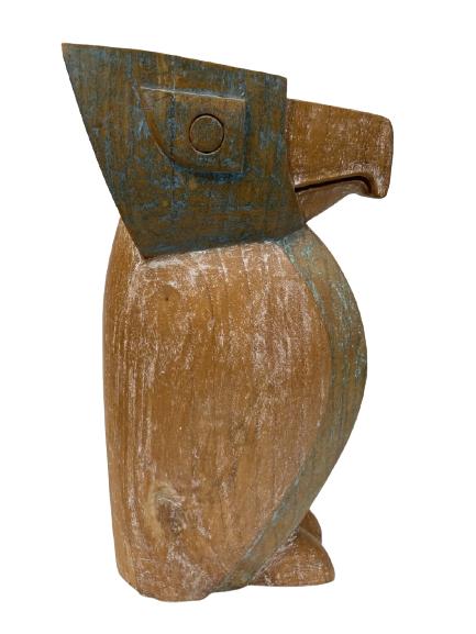 VTG SOUTHWEST TOTEM STYLE CARVED WOOD EAGLE 18" (1 of 4)