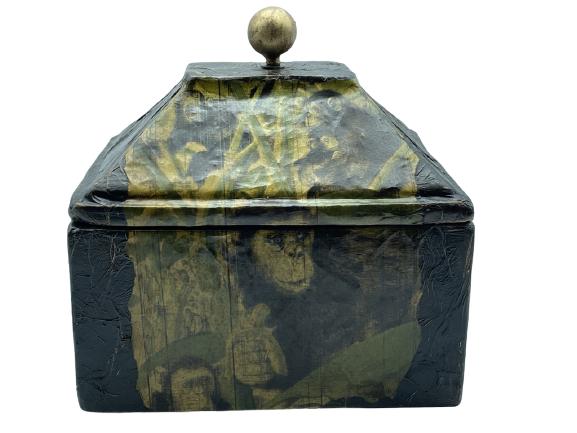 VTG MAITLAND SMITH STYLE MONKEY KEEPSAKE BOX 11" (1 of 5)