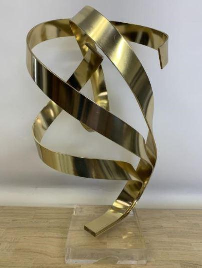 DAN MURPHY LUCITE & METAL SCULPTURE 21" (1 of 5)