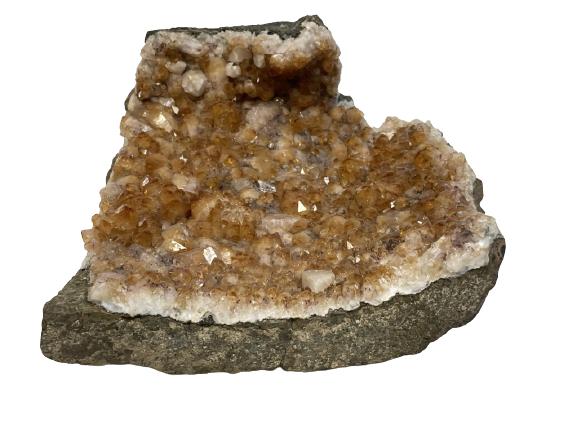 BROWN QUARTZ CRYSTAL GEODE 10" (1 of 7)