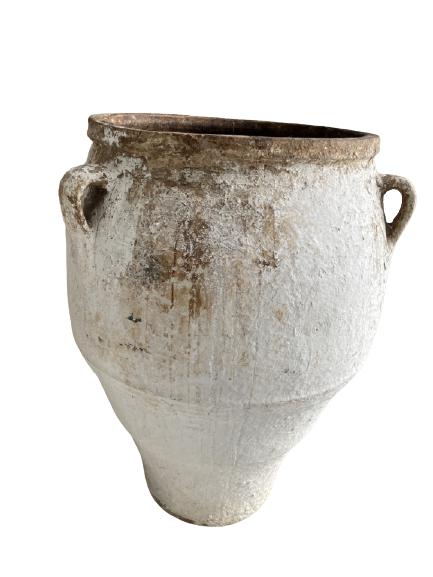 LARGE RUSTIC TERRACOTTA CLAY OUTDOOR PLANTER 27" (1 of 3)