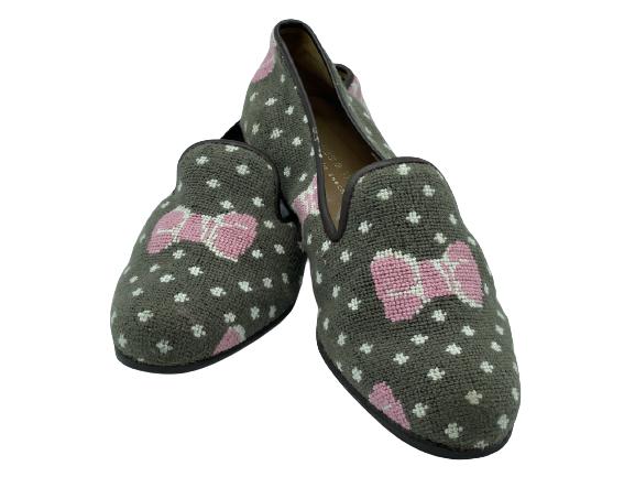 LADIES STUBBS AND WOOTON BOW FLATS SZ 9: LADIES STUBBS AND WOOTON BOW FLATS SZ 9