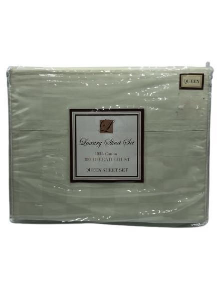 NEW! QUEEN LUXURY  300CT COMPLETE SHEET SET (1 of 3)
