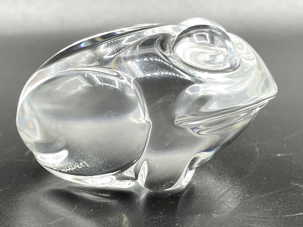 VINTAGE STEUBEN GLASS FROG FIGURINE 2" (1 of 5)