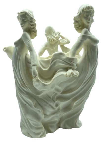 AFTER ENNIO FURIESI CAPODIMONTE STYLE PLANTER 14" (1 of 6)
