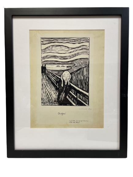AFTER EDWARD MUNCH "THE SCREAM" 1896 PRINT (1 of 11)