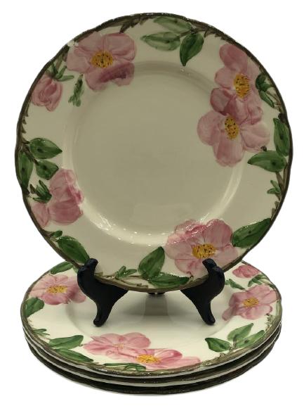 4 VTG FRANCISCAN "DESERT ROSE" PLATES (1 of 1)