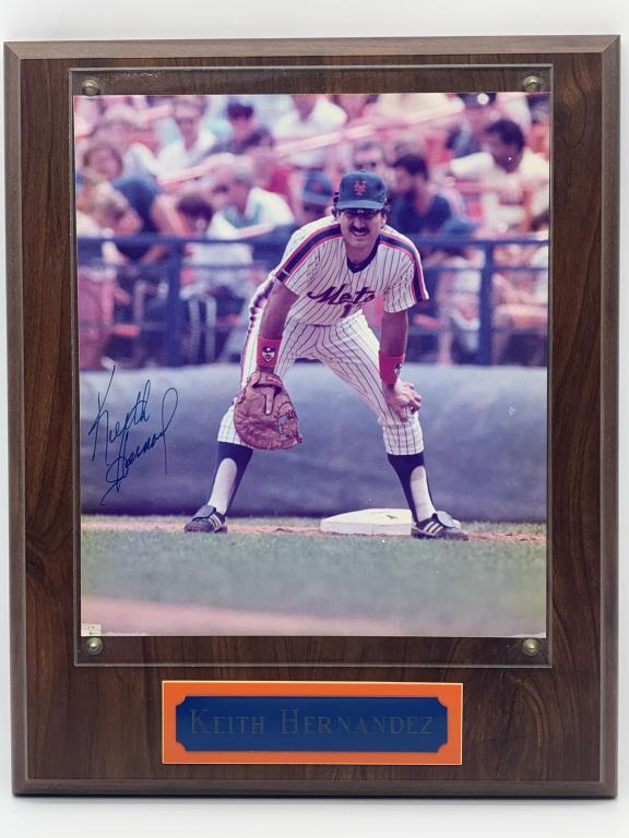 KEITH HERNANDEZ  NEW YORK METS SIGNED PLAQUE (1 of 2)