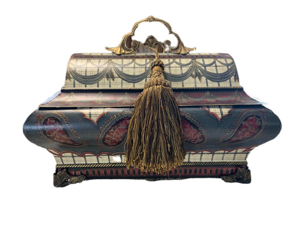 LRG JOHN RICHARDS DESIGNER STORAGE CHEST BOX 20" (1 of 5)