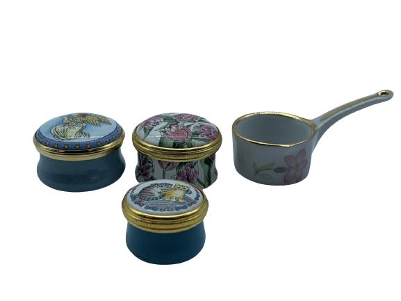 LOT OF HALCYON DAYS ENAMEL PILL BOXES (1 of 3)