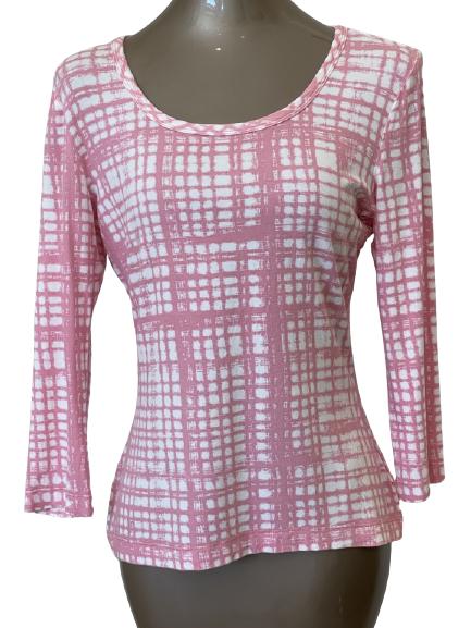 ST JOHN PRETTY PINK TOP SZ M (1 of 4)