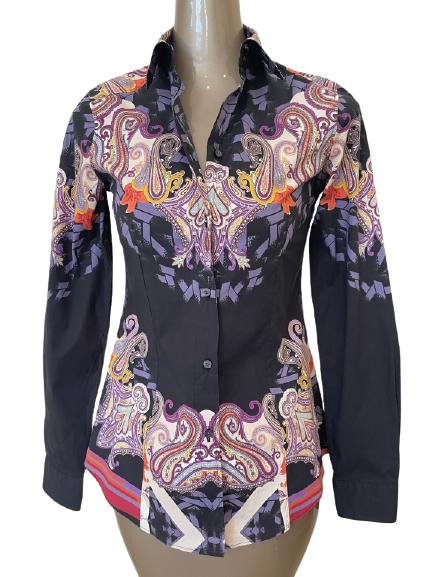 ETRO ITALY DESIGNER BLOUSE SZ 42 (1 of 3)