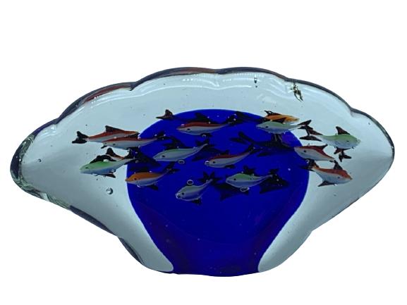 MURANO STYLE GLASS FISH SCULPTURE (1 of 3)