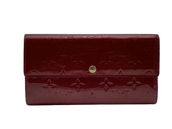 VTG LOUIS VUITTON CERISE PATENT SARAH WALLET (1 of 7)