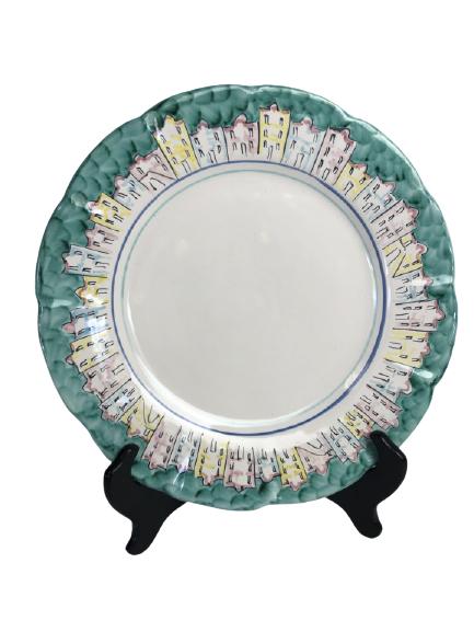 VINTAGE ITALIAN CERAMIC SERVING PLATTER 13" (1 of 5)