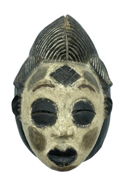 AFRICAN CONGO TRIBAL CARVED WOOD MASK 10" (1 of 3)