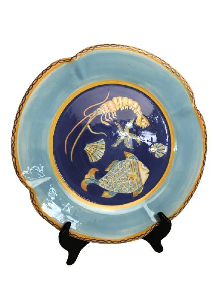 VTG BOSTON TRADING CO. LARGE CERAMIC FISH PLATTER (1 of 4)