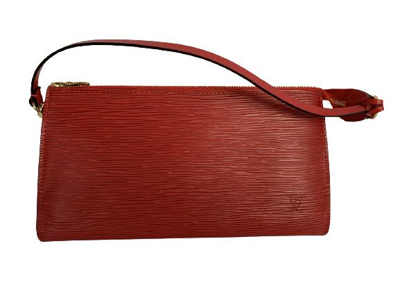 LOUIS VUITTON RED CALFSKIN ACCESSORY POUCH (1 of 3)