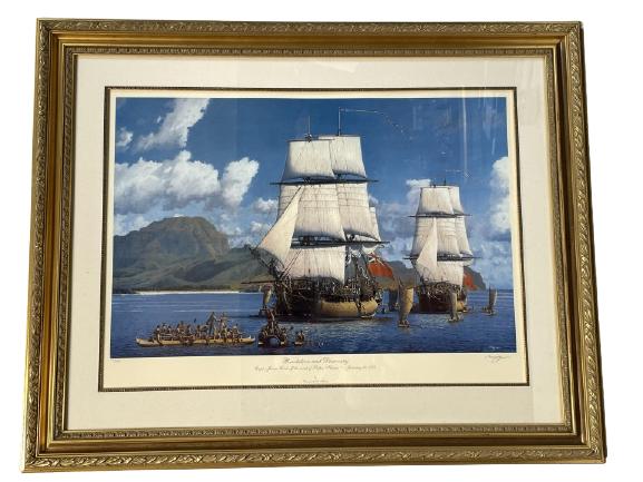 VTG MASSEY RESOLUTION & DISCOVERY SIGNED PRINT 46" (1 of 5)