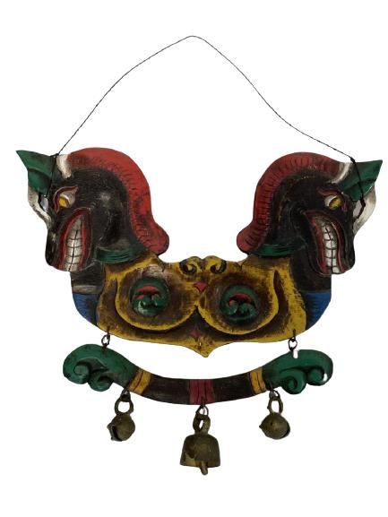 JAVANESE DECORATIVE POLYCHROME WIND BELL CHIME (1 of 4)