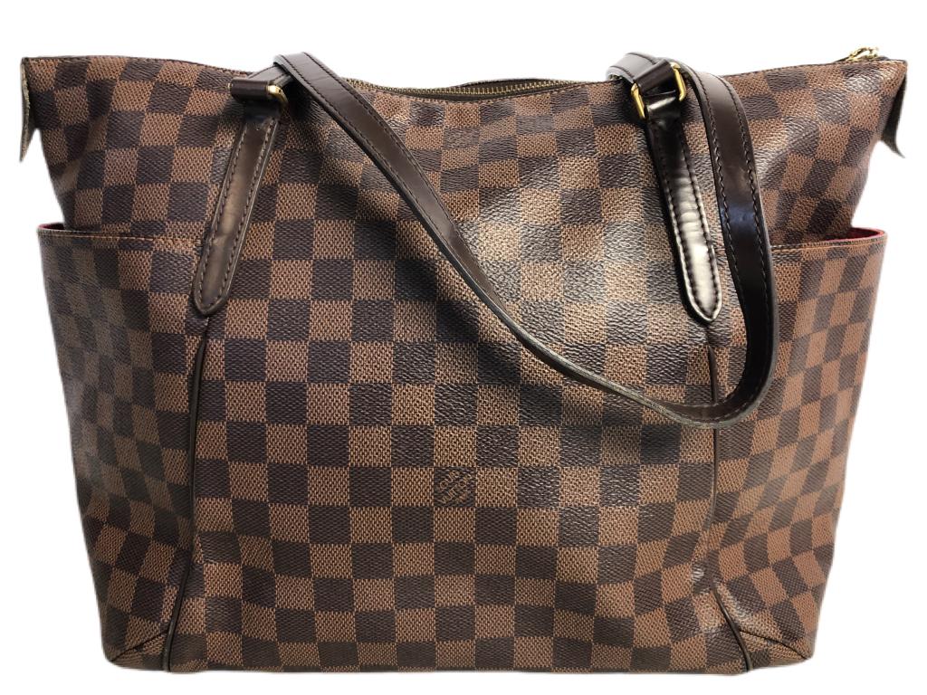 VTG LOUIS VUITTON BROWN DAMIER EBENE NEVERFULL BAG (1 of 7)