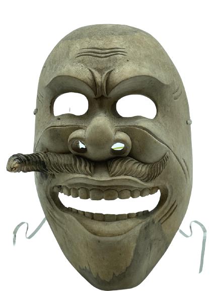 BALI TOPPENG TRADITIONAL CARVED WOOD DANCE MASK 8" (1 of 4)