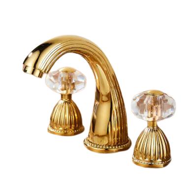 NEW! RETRO GOLD & CRYSTAL HANDLE FAUCET (1 of 1)