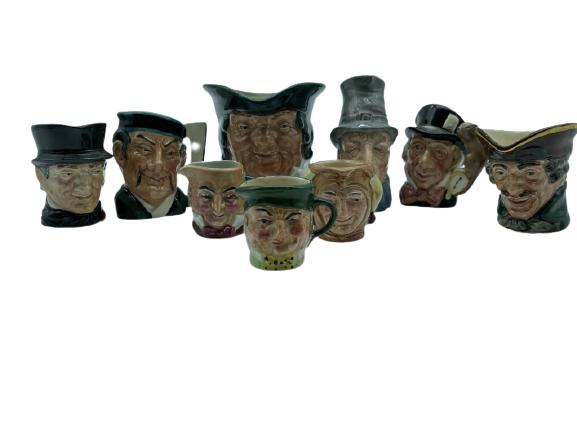9 ASSORTED ROYAL DOULTON TOBY MUGS (1 of 11)