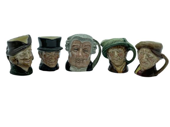 5 ASSORTED COLLECTIBLE ROYAL DOULTON TOBY MUGS (1 of 6)