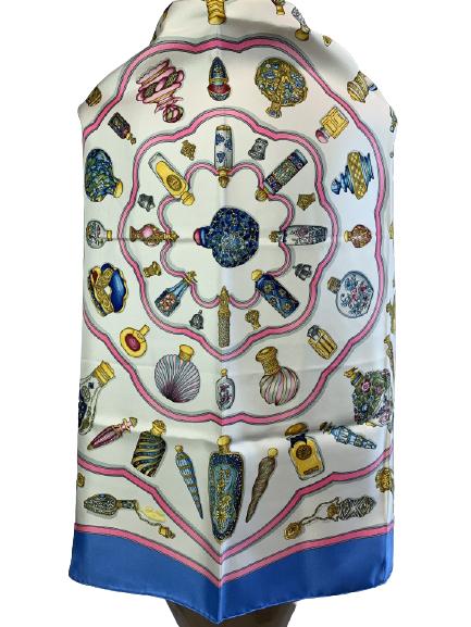 VTG HERMES C. BASCHET "LE FLACON" SILK SCARF (1 of 4)