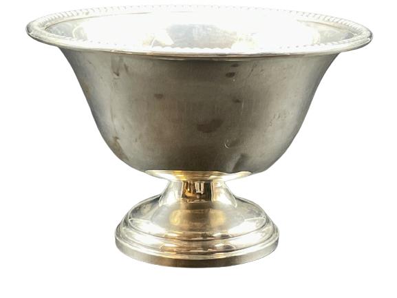 VINTAGE CROWN STERLING SILVER PEDESTAL DISH 94G (1 of 3)