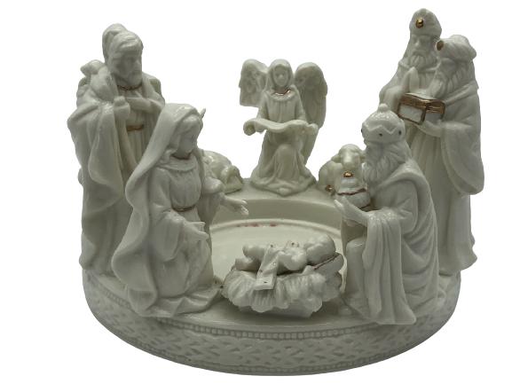 CHRISTMAS NATIVITY SCENE CANDLE HOLDER (1 of 9)