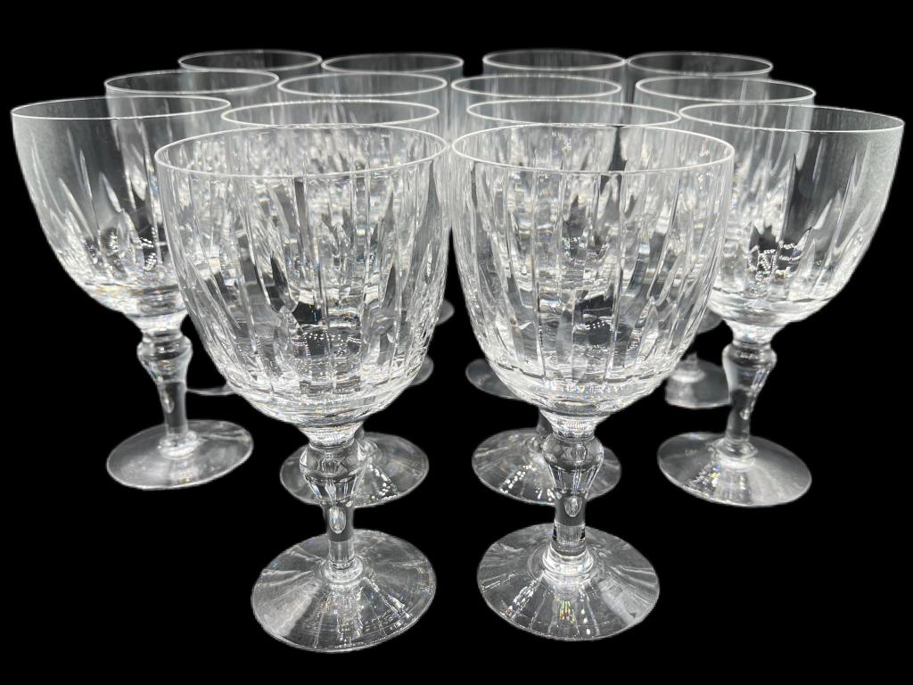 14 STUART HAMPTON CRYSTAL WATER GLASSES (1 of 5)