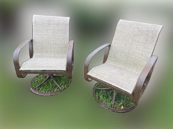 PR BROWN JORDAN OUTDOOR PATIO CHAIRS: PR BROWN JORDAN OUTDOOR PATIO CHAIRS -MUST BE PICKED UP OFF SITE IN PALM BEACH GARDENS