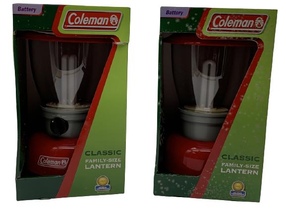 PAIR OF COLEMAN BATTERY OPERATED LANTERNS (1 of 4)