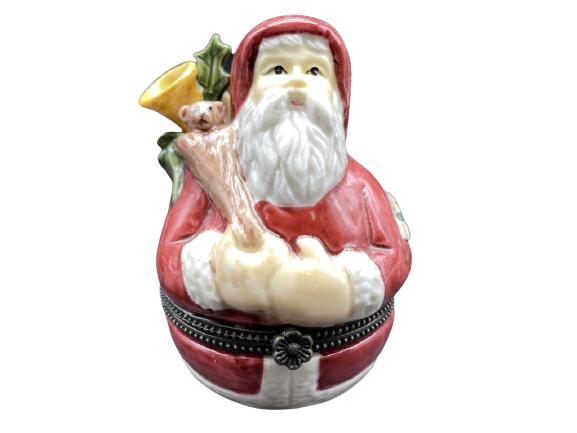 VILLEROY & BOCH SANTA CHRISTMAS KEEPSAKE BOX: VILLEROY & BOCH SANTA CHRISTMAS KEEPSAKE BOX