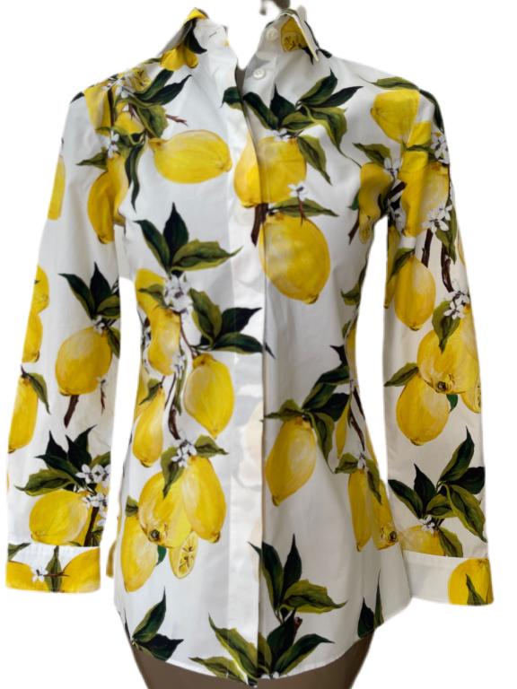 DOLCE &GABBANA PRINTED LADIES BLOUSE SZ 40 (1 of 4)