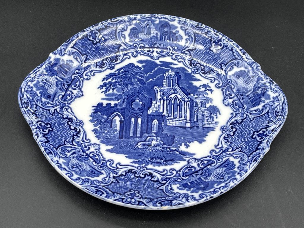 ANTIQUE GEORGE JONES TRANSFER ABBEY PLATE 1790: ANTIQUE GEORGE JONES ENGLAND ABBEY PLATE 1790 -VERY GOOD CONDITION