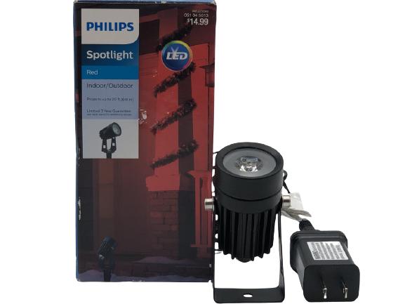 PHILIPS LED SPOTLIGHT (RED): PHILIPS LED SPOTLIGHT (RED) -NEW IN BOX-JD112721