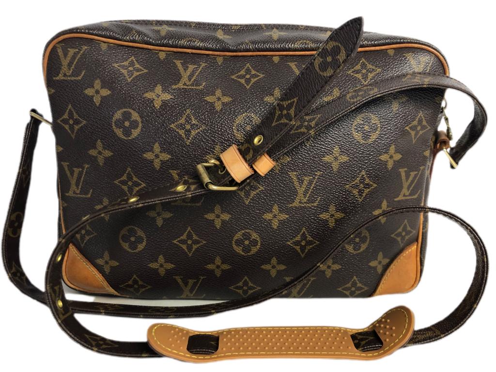 LOUIS VUITTON NIL BROWN CANVAS SHOULDER BAG (1 of 7)