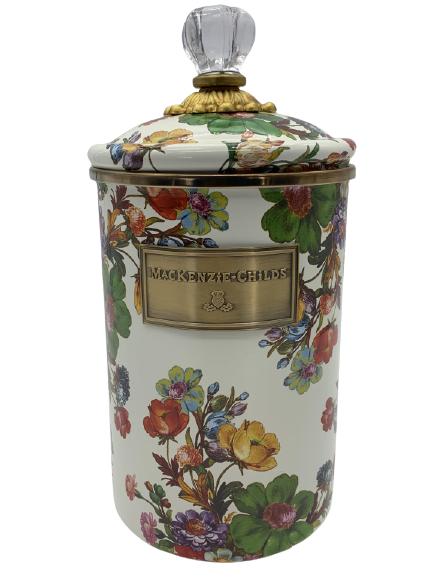 MACKENZIE CHILDS FLOWER MARKET LARGE CANISTER (1 of 6)