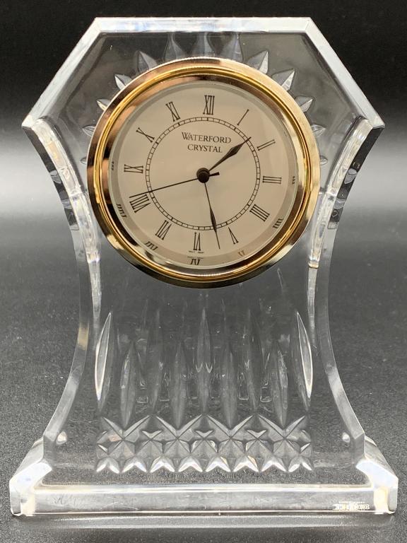 WATERFORD CRYSTAL MANTLE CLOCK (1 of 4)