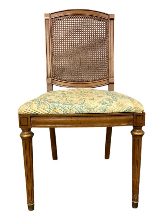 VTG ITALIAN PROVINCIAL CANE BACK SIDE CHAIR 34" (1 of 6)